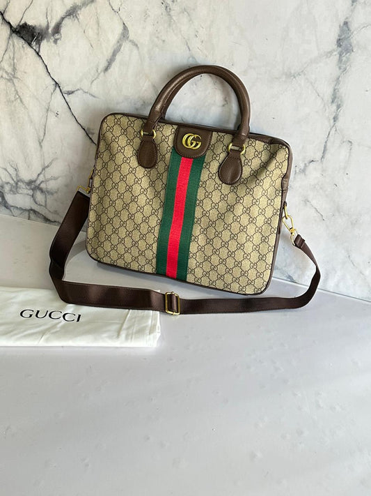 GG Laptop Bag - Beige