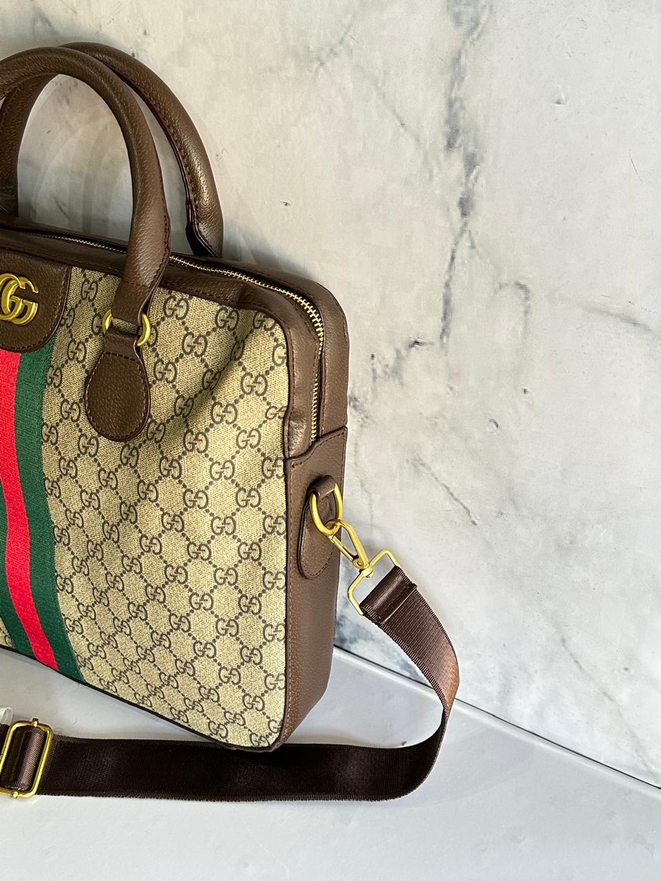GG Laptop Bag - Beige