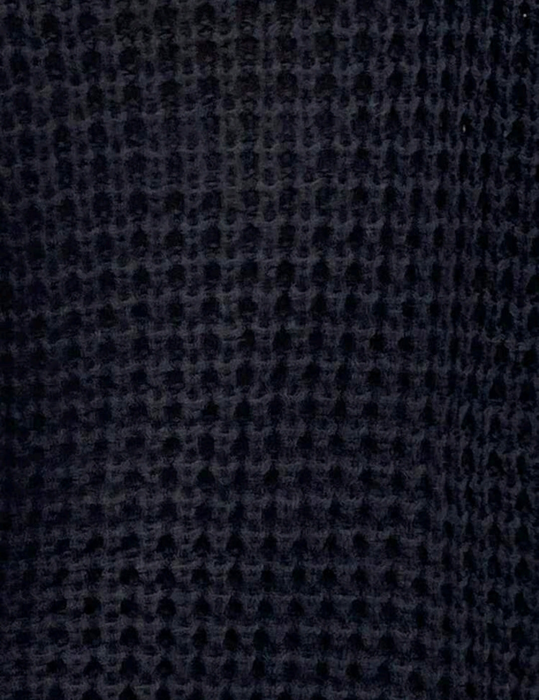 Black Space Dye Fuzzy Trim Batwing Sweater