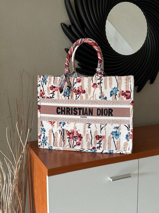 CD Tote Bag - Floral Pink