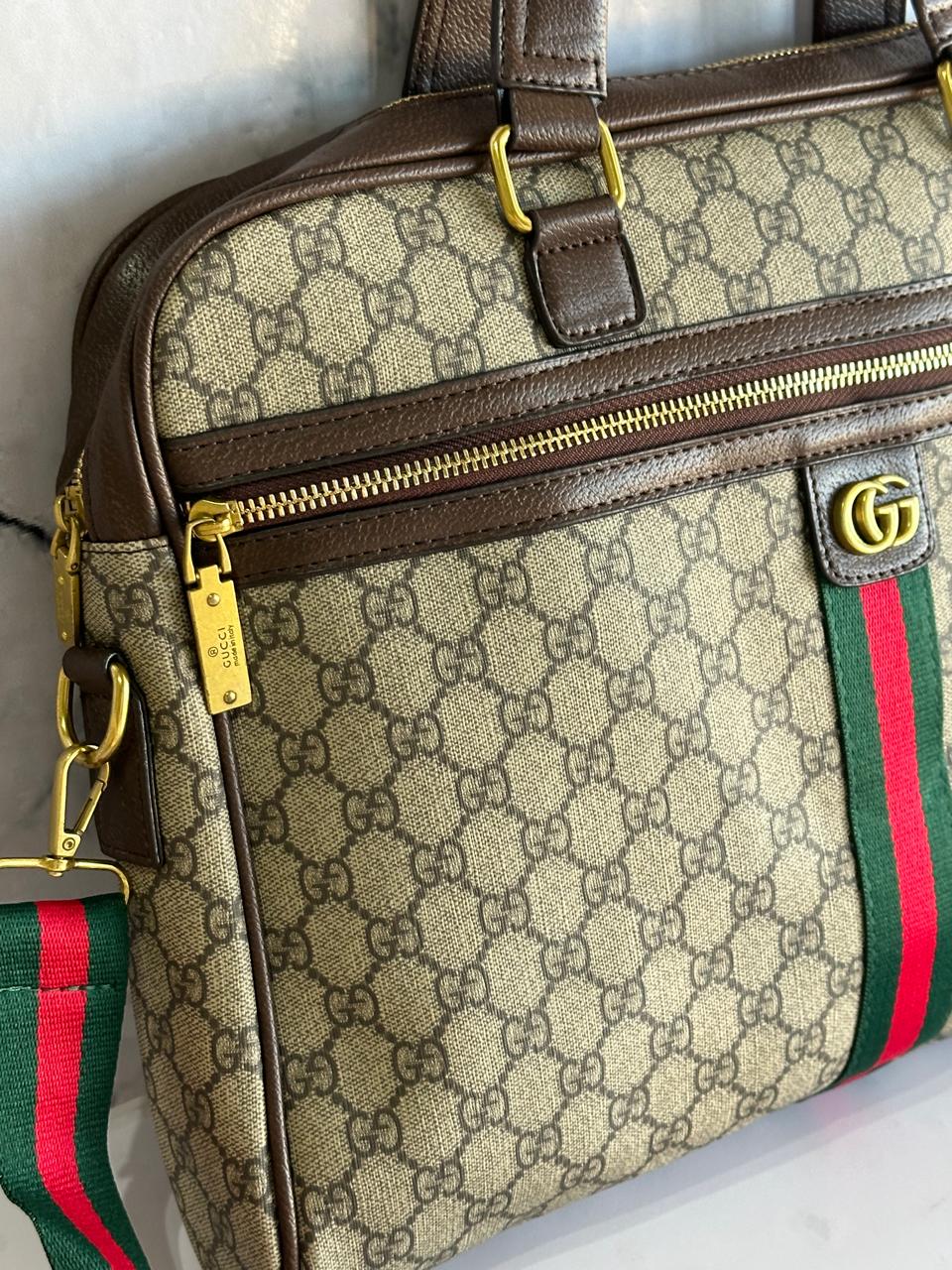 GG Laptop Bag - Beige
