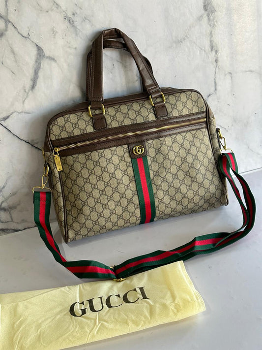 GG Laptop Bag - Beige