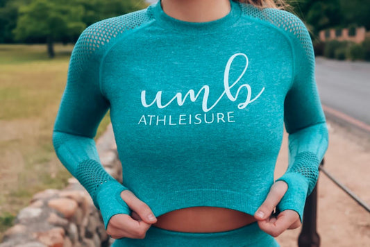 UMB Ocean Green Seamless Crop Top