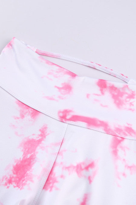 Tie-dye Crisscross Sports Leggings Set