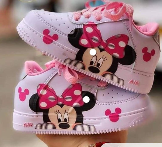 NEW*  Pre-Order * Custom Made Minnie Mouse Sneakers