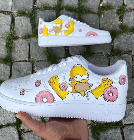 NEW*  Pre-Order * Custom Made Homer Simpson Sneakers