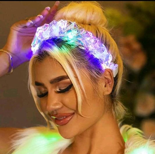 Holographic LED Light Up Headband